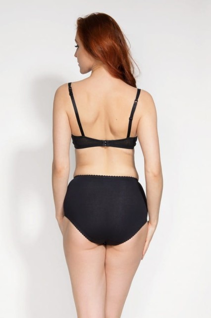 Bawełniane figi modelujące, czarne | Ala - Mitex