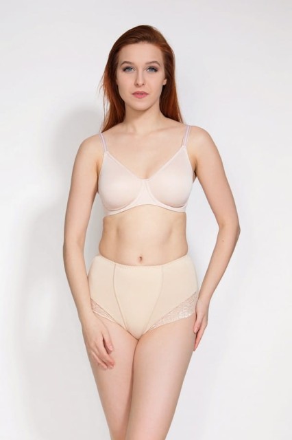 Bawełniane figi modelujące, beżowe | Ela - Mitex