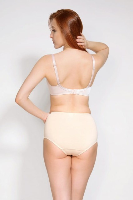 Bawełniane figi modelujące, beżowe | Ela - Mitex