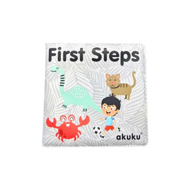 Książeczka edukacyjna z piszczkiem First Steps | A0477 Akuku