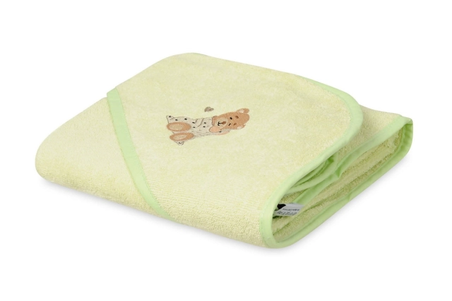 Zielone okrycie kąpielowe frotte 100x100 | Maxi - BabyMatex