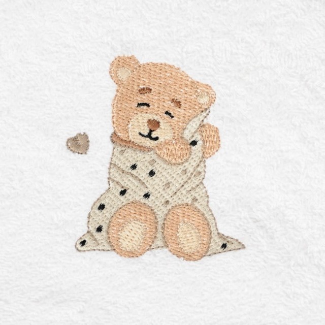 Białe okrycie kąpielowe frotte 100x100 | Maxi - BabyMatex