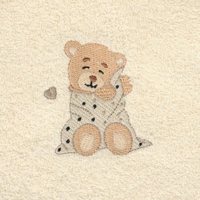 Ecru okrycie kąpielowe frotte 100x100, ecru | Maxi - BabyMatex