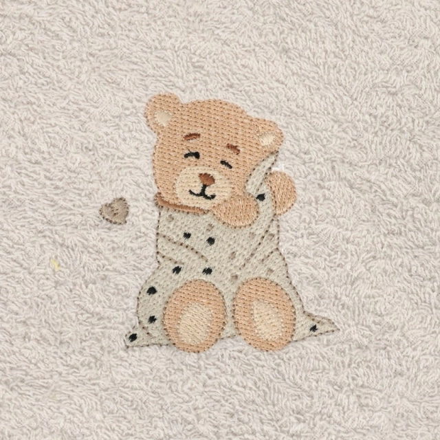 Szare okrycie kąpielowe frotte 100x100 | Maxi - BabyMatex