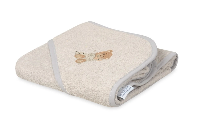 Szare okrycie kąpielowe frotte 100x100 | Maxi - BabyMatex
