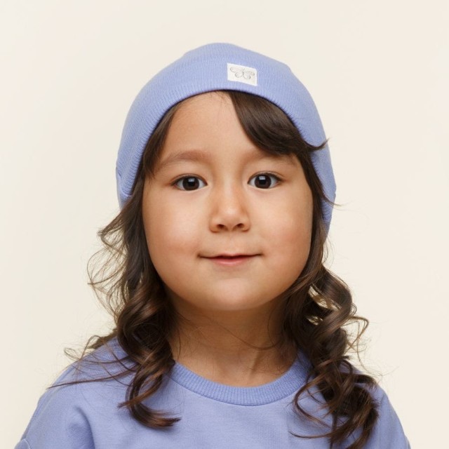Czapka dla niemowląt i dzieci z prążka lawendowa - Imagine | Pinokio