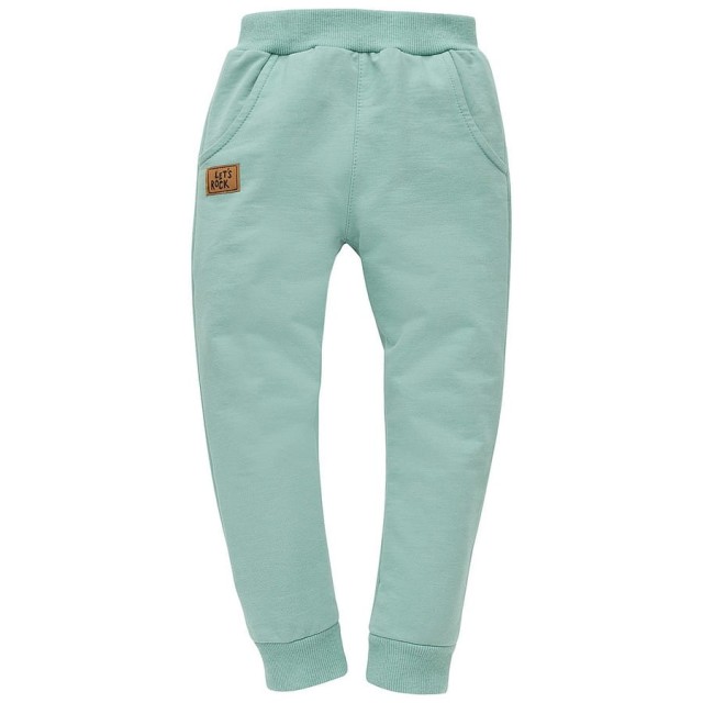 Spodnie dresowe dla dzieci i niemowląt zielone - Let's Rock | Pinokio