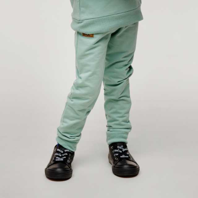 Spodnie dresowe dla dzieci i niemowląt zielone - Let's Rock | Pinokio