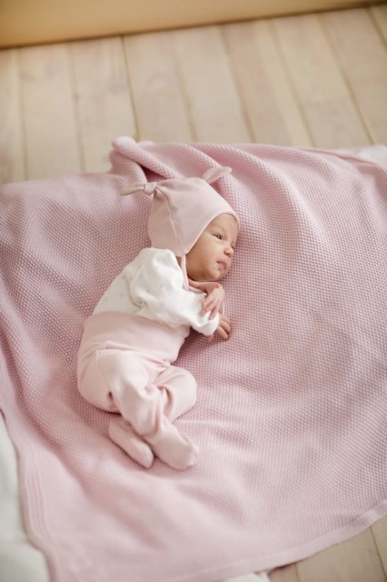 Body kopertowe z długim rękawem ecru kwiatki - Lovely Day | Pinokio