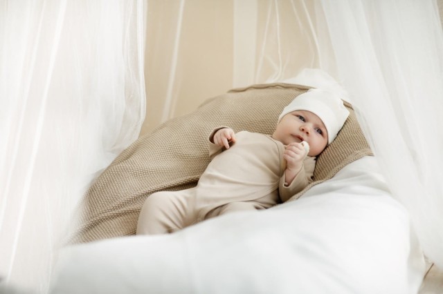 Pajac kopertowy na napy beige - Lovely Day | Pinokio