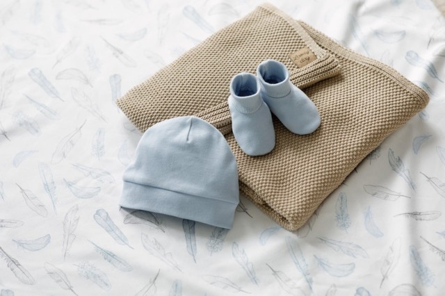 Niebieska czapeczka dla noworodka Baby Blue - Lovely Day | Pinokio