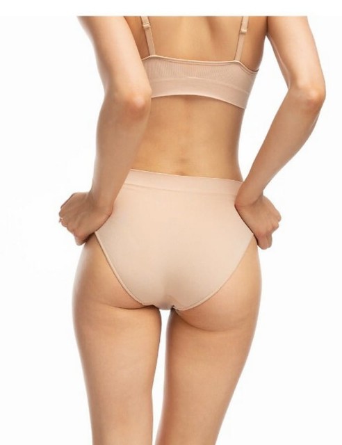 Figi damskie Bamboo bikini - beżowe | Julimex
