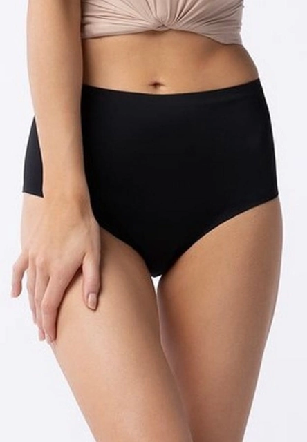 Figi damskie bezszwowe Amber Maxi - czarne | Julimex
