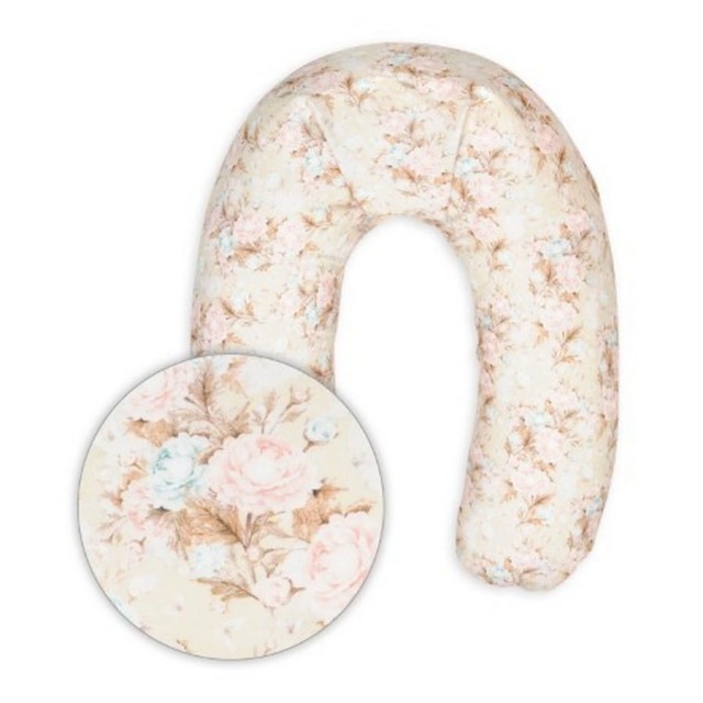 Poduszka pozycjonująca dla kobiet w ciąży i do karmienia, Rogal - Relax kwiaty | BabyMatex TB0045_46