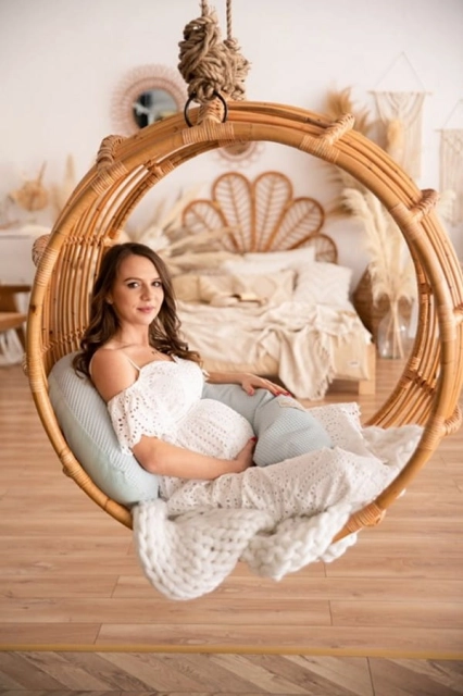 Poduszka pozycjonująca Relax Prestige Muslin - mięta | BabyMatex TB0451_02