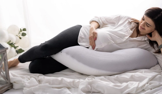 Poduszka pozycjonująca Relax Prestige Muslin - jasny szary | BabyMatex TB0451_04