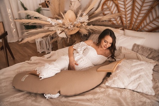 Poduszka pozycjonująca Relax Prestige Muslin - beż/brąz | BabyMatex TB0451_05