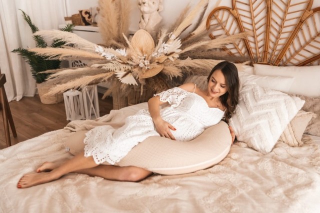 Poduszka pozycjonująca Relax Prestige Muslin - jasny beż | BabyMatex TB0451_06