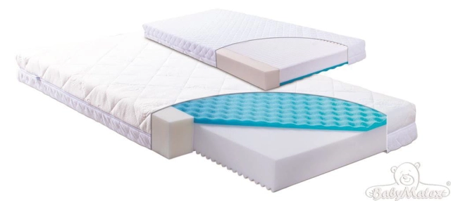 Materac dwustronny ortopedyczny do łóżeczka 60x120 Carpahia - TB0310 BabyMatex