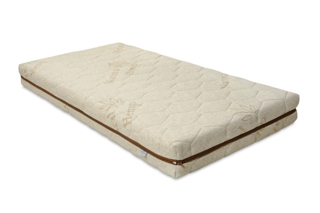 Materac dwustronny ortopedyczny do łóżeczka 60x120 z matą kokosową Coco Hemp - TB0436 BabyMatex
