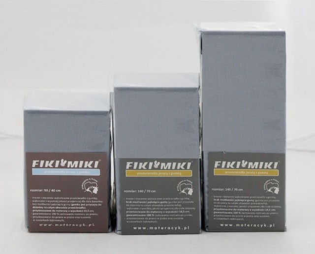 Prześcieradło z gumką do łóżeczka 60x120cm jersey | Fiki Miki