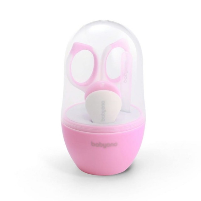 Zestaw do pielęgnacji paznokci dla niemowląt - różowy | Babyono