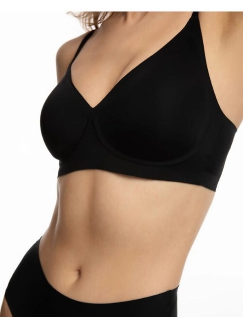 Biustonosz typu soft Bra Simple - czarny | Julimex
