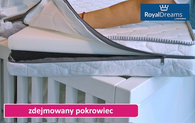 Materac piankowy do łóżeczka 3-warstwy pianki ODEO Plus 140x70 - MLPURHR1 Fiki Miki