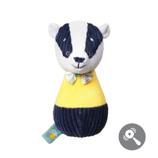 Zabawka edukacyjna - pluszowe kręgle BADGER EDMUND FRIENDS | Babyono