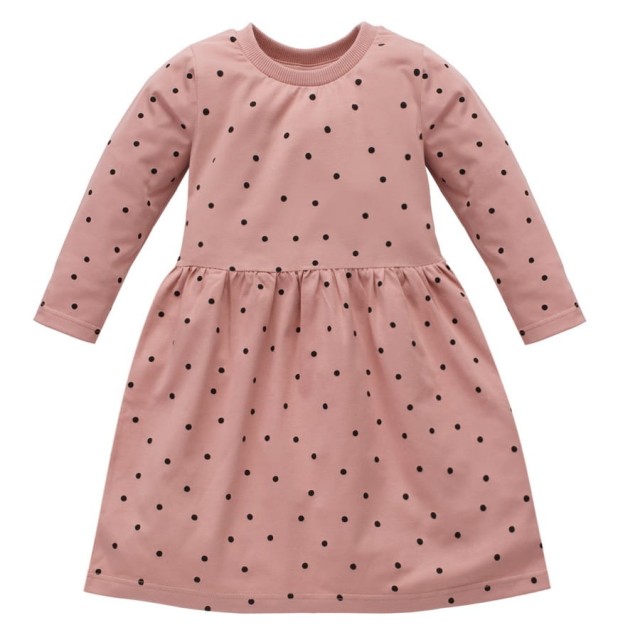 Sukienka bawełniana różowa w groszki - Tres Bien | Pinokio