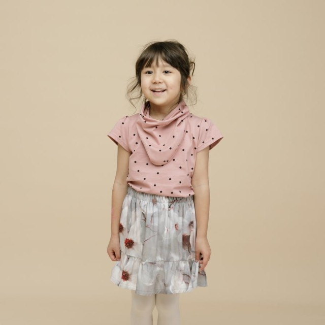 Bawełniana chustka pod szyję dla dzieci i niemowląt Groszki Tres Bien | Pinokio