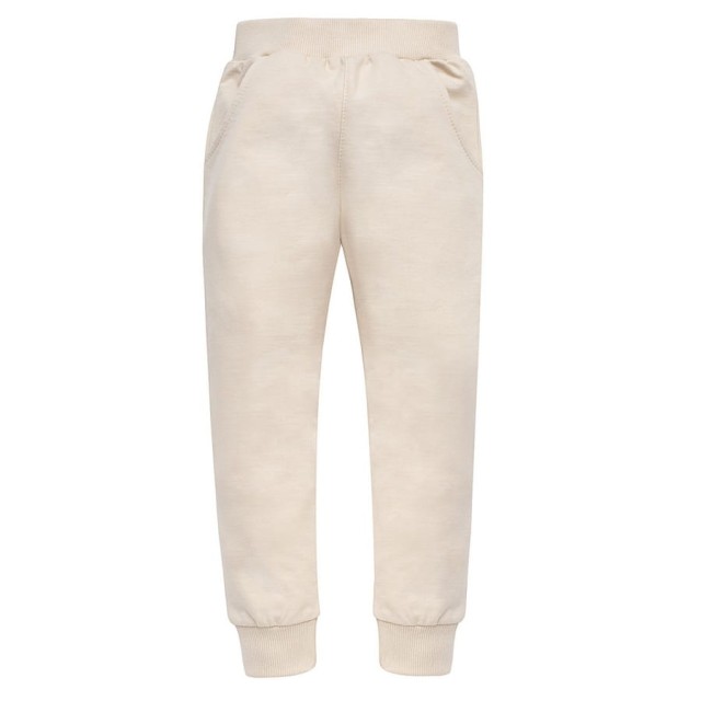 Spodnie dresowe dla dzieci i niemowląt beżowe - Safari Pinokio