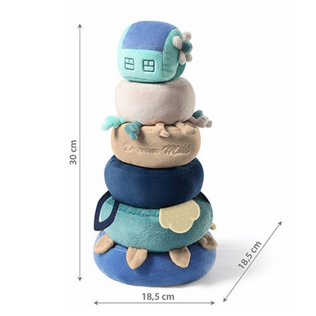 Zabawka edukacyjna wieża Dream Mill blue | Babyono 1494