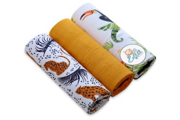 Pieluszki muślinowe 3 szt. zestaw 31 | Ega 