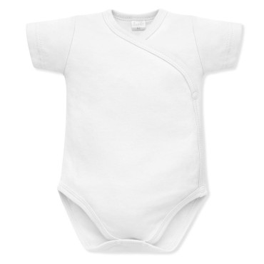 Białe body kopertowe z krótkim rękawem - Lovely Day | Pinokio