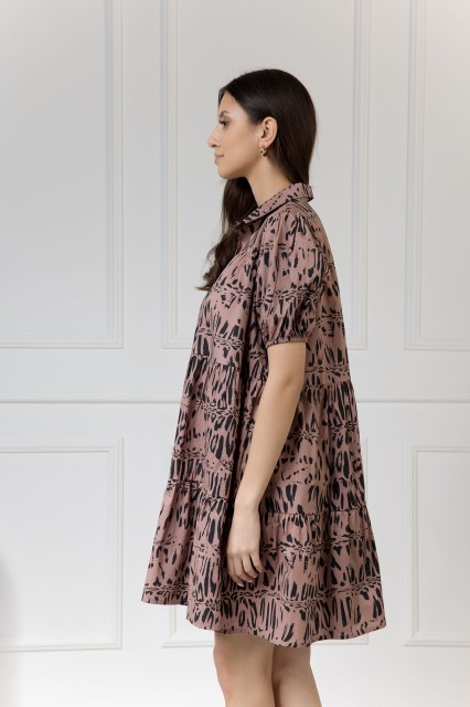 WUALAA Women - Sukienka damska CINDY Safari Dusty Pink