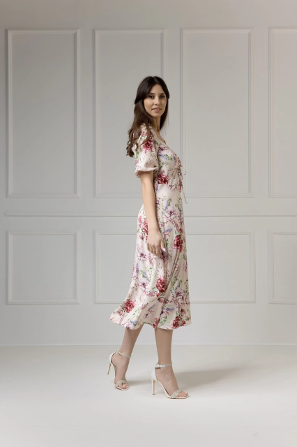 WUALAA Women - Sukienka midi CHLOE Romantic Flowers