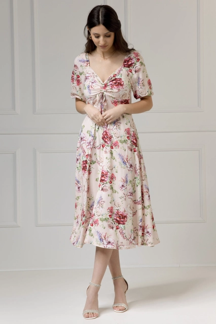 WUALAA Women - Sukienka midi CHLOE Romantic Flowers