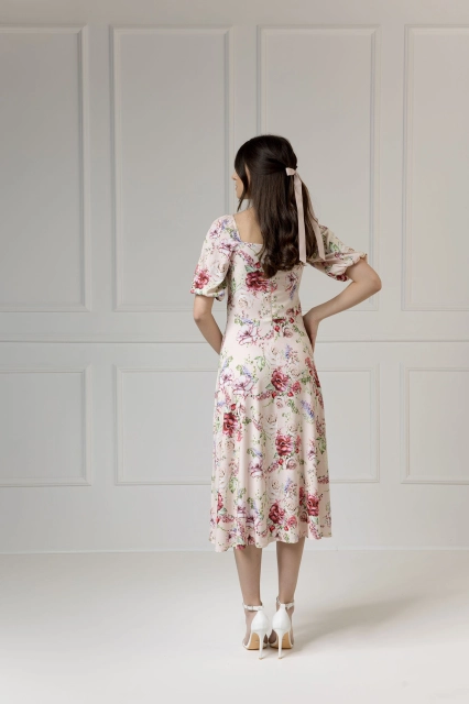 WUALAA Women - Sukienka midi CHLOE Romantic Flowers