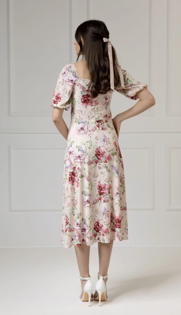 WUALAA Women - Sukienka midi CHLOE Romantic Flowers