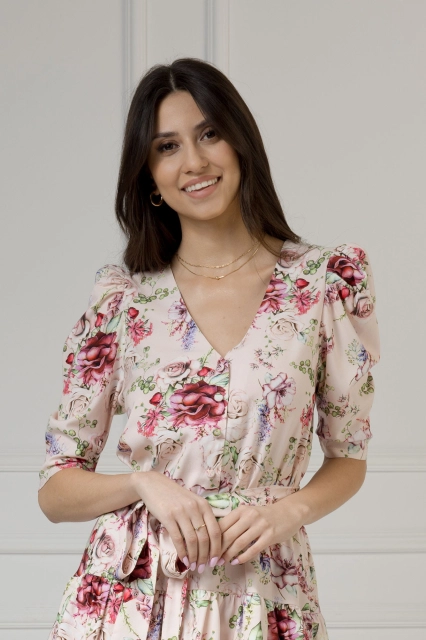 WUALAA Women - Sukienka damska HARPER Romantic Flowers