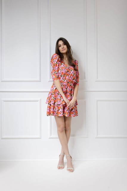 WUALAA Women - Sukienka damska HARPER Floral Delight