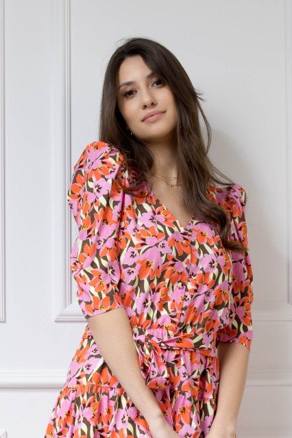 WUALAA Women - Sukienka damska HARPER Floral Delight