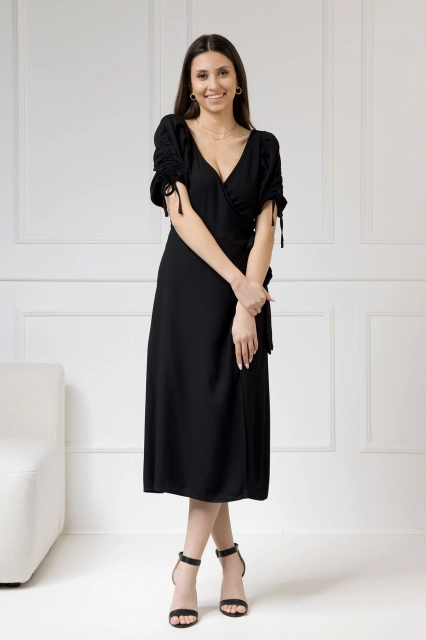 WUALAA Women - Sukienka midi KELLY Classic Black