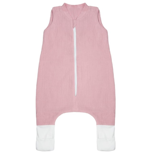 Śpiworek muślinowy Double Gauze 1 TOG - Brudny róż | Dolce Sonno