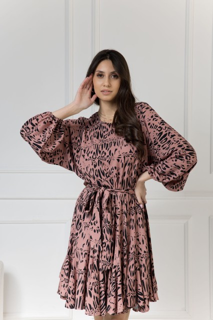 WUALAA Women - Sukienka damska INEZ Safari Dusty Pink