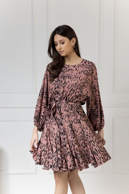 WUALAA Women - Sukienka damska INEZ Safari Dusty Pink