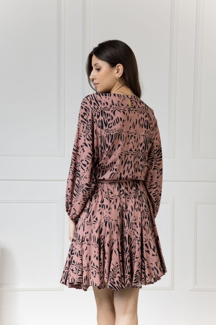 WUALAA Women - Sukienka damska INEZ Safari Dusty Pink