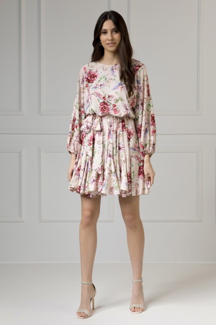 WUALAA Women - Sukienka damska INEZ Romantic Flowers