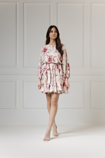 WUALAA Women - Sukienka damska INEZ Romantic Flowers